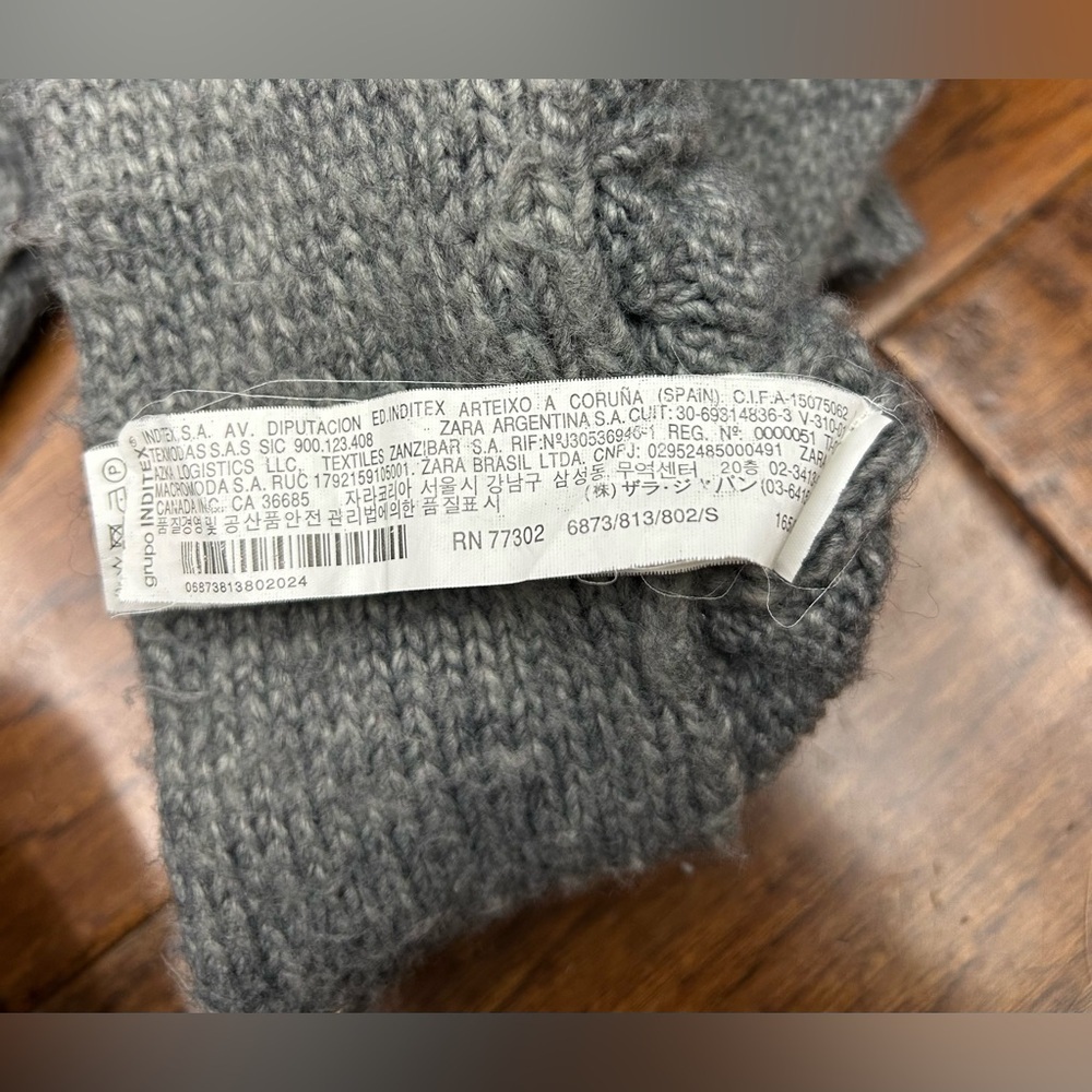 Zara knit button up turtleneck sweater - Picture 6 of 7